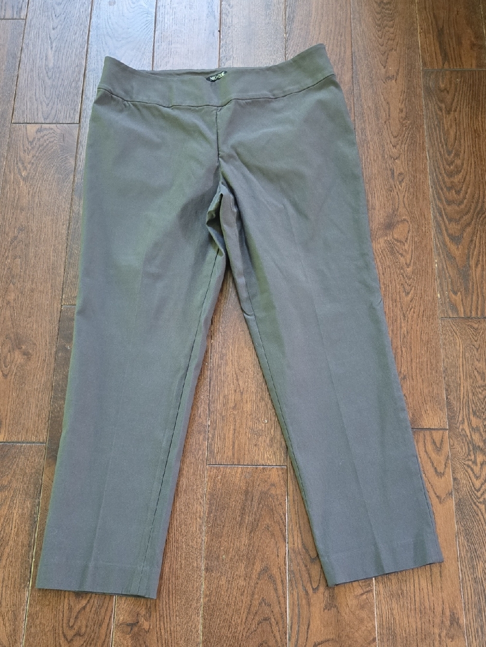 NIC+ZOE Charcoal Gray WonderStretch Pants Womens 14